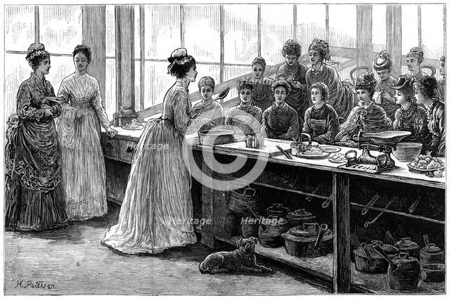 'Seasoning fricandeau of veal', 19th century.Artist: H Paterson