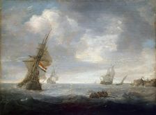 Seascape, 1630. Creator: Jan Porcellis