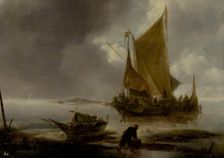 Seascape, 17th century. Creator: Jan van de Cappelle