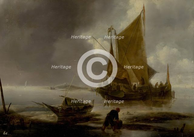 Seascape, 17th century. Creator: Jan van de Cappelle.