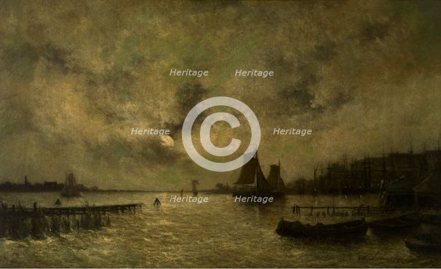 Seascape, 1876. Creator: Egidius Franciscus Leemans.