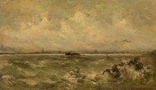 Seascape, 1878. Creator: Louis Artan
