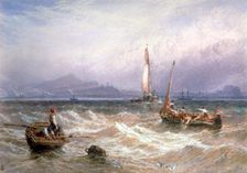Seascape 19th century. Creator: Birket Foster