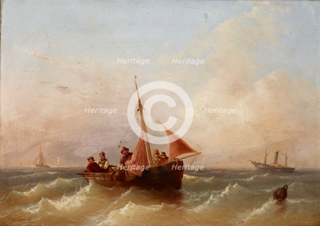 Seascape, 2nd quarter of 19th century. Creator: Eduard Schmidt.