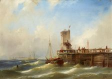 Seascape, 2nd quarter of 19th century. Creator: Eduard Schmidt