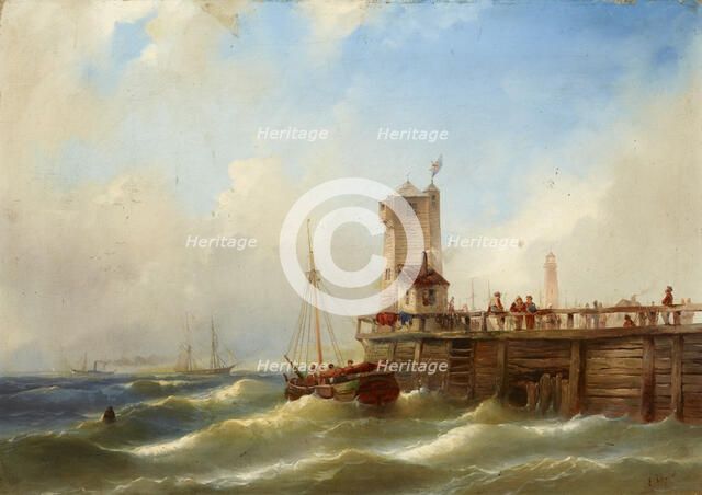 Seascape, 2nd quarter of 19th century. Creator: Eduard Schmidt.