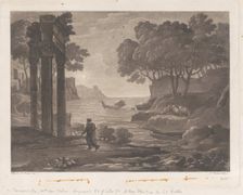 Seascape, after Claude Lorrain's "Liber Veritatis", 1815. Creator: Ludovico Caracciolo