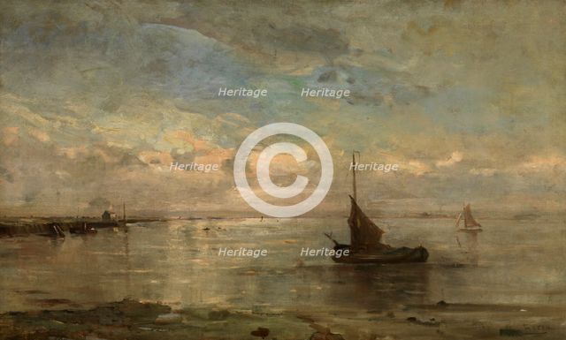Seascape, c1860-1890. Creator: Louis Artan.