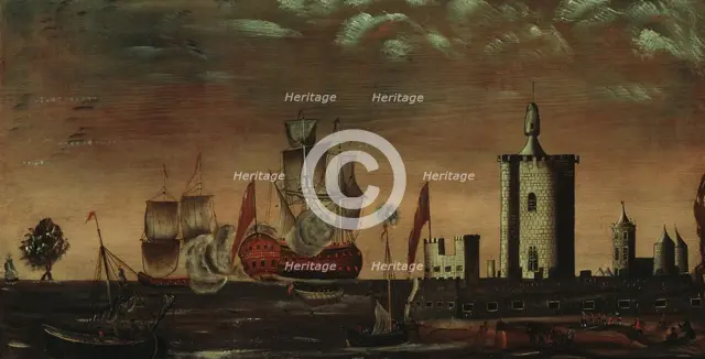 Seascape Fantasy, 1770-1800. Creator: Unknown.
