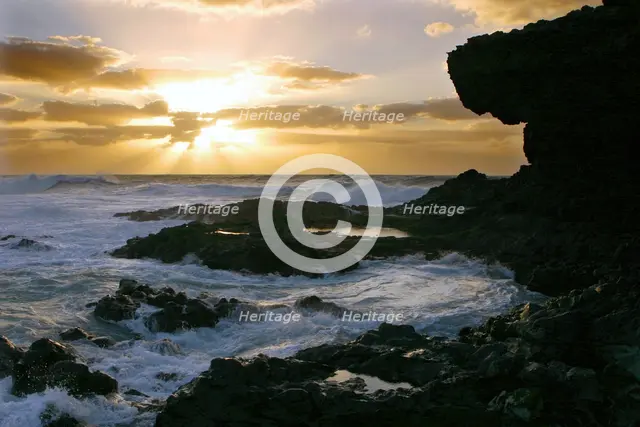 Seascape, Fuerteventura, Canary Islands. Creator: Peter Thompson.