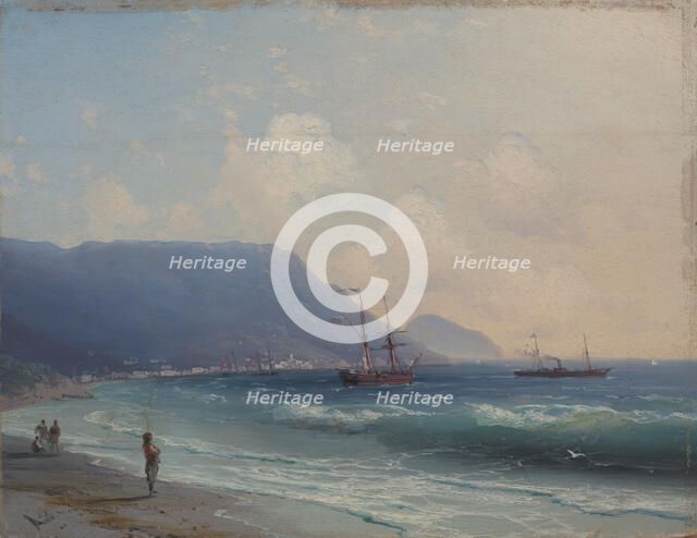Seascape overlooking Yalta, . Creator: Aivazovsky; Ivan Konstantinovich (1817-1900).