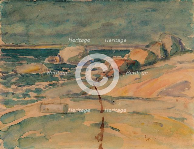 Seascape, late 19th-early 20th century. Creator: Armid Sandberg.