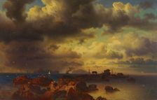 Seascape, late 19th-early 20th century. Creator: Emilia Appelgren