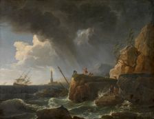 Seascape, mid-late 18th century. Creator: Claude-Joseph Vernet