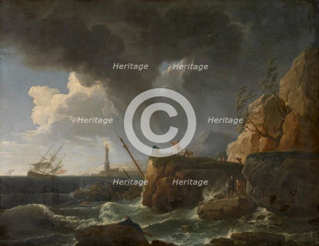Seascape, mid-late 18th century. Creator: Claude-Joseph Vernet.