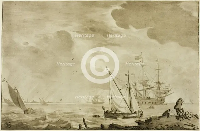 Seascape, n.d. Creator: Cornelis Ploos van Amstel.