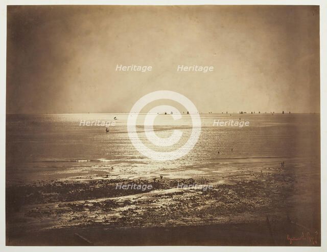 Seascape, Normandy, 1856/57. Creator: Gustave Le Gray.