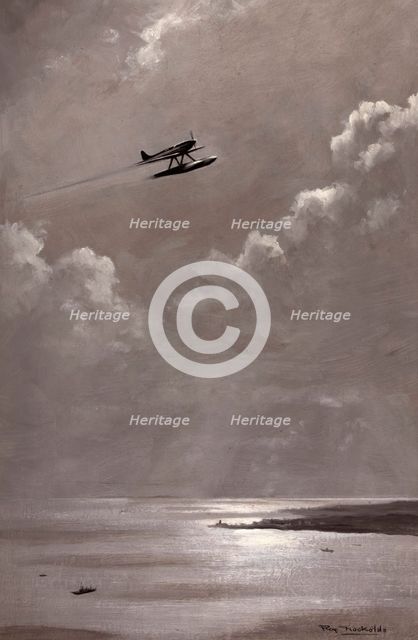 Seascape [Schneider Trophy aircraft], between 1939 and 1946. Creators: Central Office of Information, Roy Anthony Nockolds.