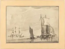 Seascape, published 1782. Creator: Maria Catharina Prestel