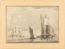 Seascape, published 1782. Creator: Maria Catharina Prestel