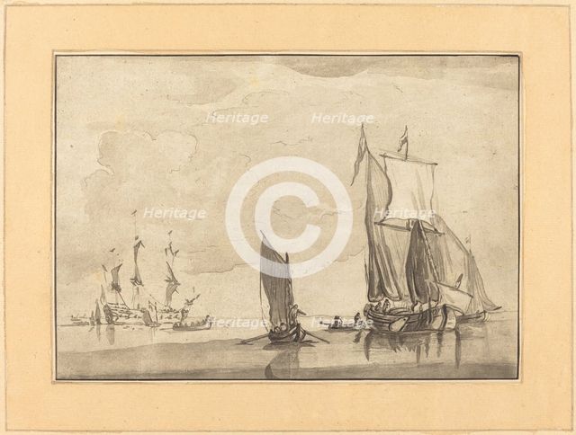 Seascape, published 1782. Creator: Maria Catharina Prestel.