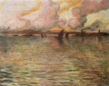 Seascape with Distant View of Venice 1896. Artist: Charles Cottet