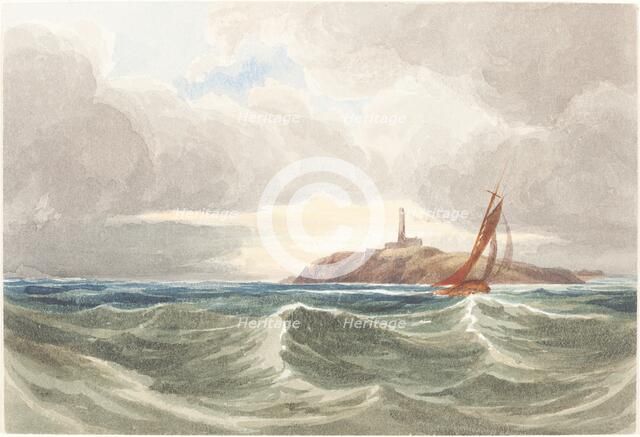Seascape with Lighthouse. Creator: James Bulwer.
