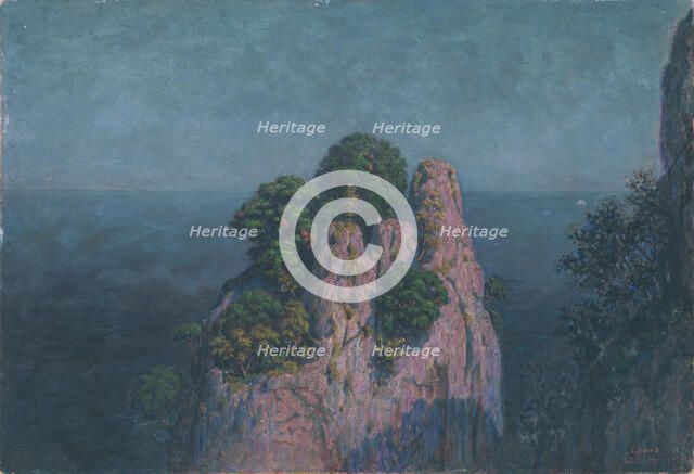 Seascape with Rocks, early 20th century. Creator: Dezider Czölder.