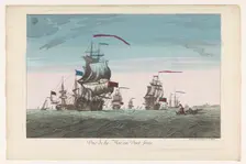 Seascape with ships and boats in the wind, 1745-1775. Creator: Unknown