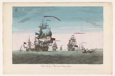 Seascape with ships and boats in the wind, 1745-1775. Creator: Unknown