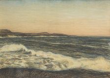 Seashore and Ground-Swell, late 19th-early 20th century. Creator: Karl Nordström