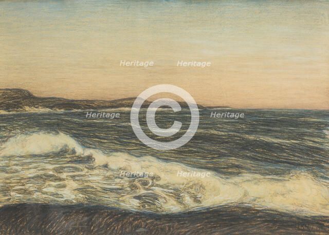 Seashore and Ground-Swell, late 19th-early 20th century. Creator: Karl Nordström.