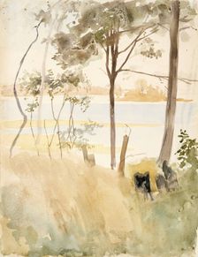 Seashore at Haikko in Autumn, c1890s. Creator: Albert Edelfelt