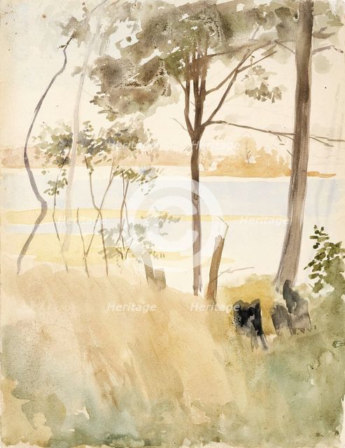 Seashore at Haikko in Autumn, c1890s. Creator: Albert Edelfelt.