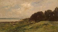 Seashore at Villerville, 1875. Creator: Charles Francois Daubigny