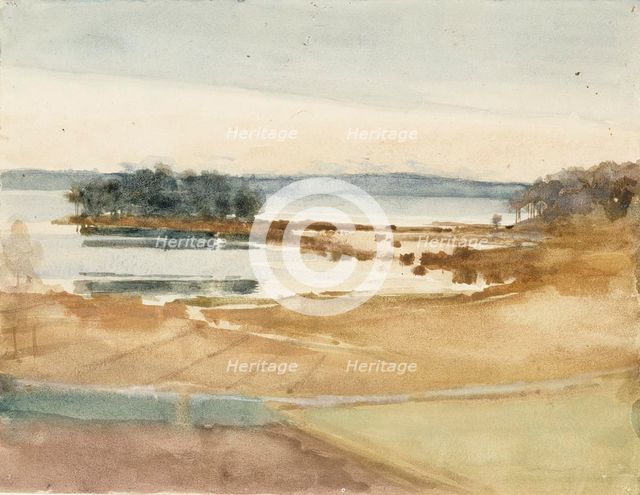Seashore, Brown Sand, c1890s. Creator: Albert Edelfelt.