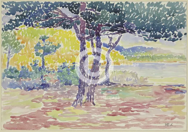 Seashore (southern France), late 19th century. Creator: Henri-Edmond Cross.