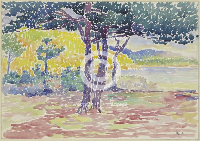 Seashore (southern France), late 19th century. Creator: Henri-Edmond Cross.
