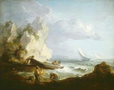 Seashore with Fishermen, c. 1781/1782. Creator: Thomas Gainsborough