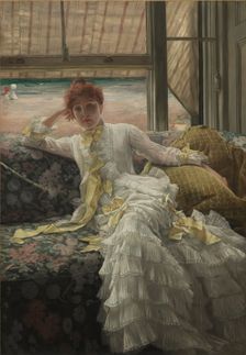 Seaside (July: Specimen of a Portrait), 1878. Creator: James Tissot (French, 1836-1902)
