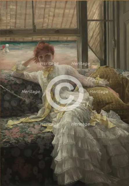 Seaside (July: Specimen of a Portrait), 1878. Creator: James Tissot (French, 1836-1902).