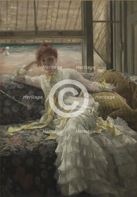 Seaside (July: Specimen of a Portrait), 1878. Creator: James Tissot (French, 1836-1902).