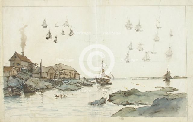 Seaside Landscape. Creator: Oscar Kleineh.