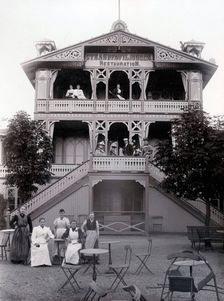 Seaside pavilion restaurant, Landskrona, Sweden, 1895. Creator: Unknown