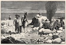 Seaside Sketches - A Clam-Bake, 1873. Creator: Winslow Homer (American, 1836-1910)