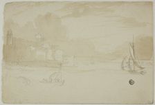 Seaport with Fishing Boats, n.d. Creator: Unknown