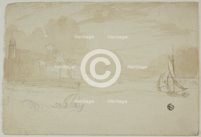 Seaport with Fishing Boats, n.d. Creator: Unknown.