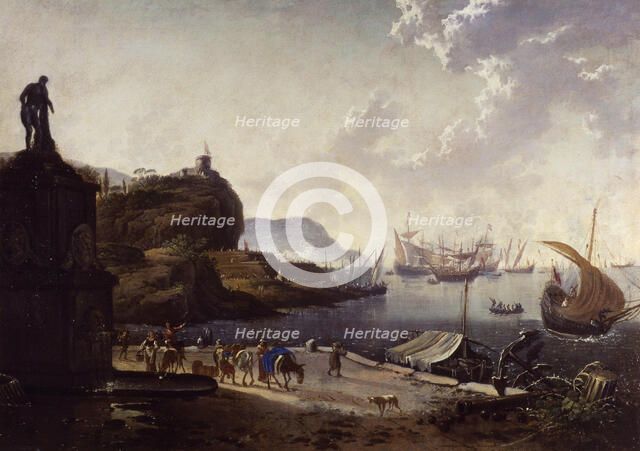 Seaport. Creator: Jode, Hans de (1630-1663).