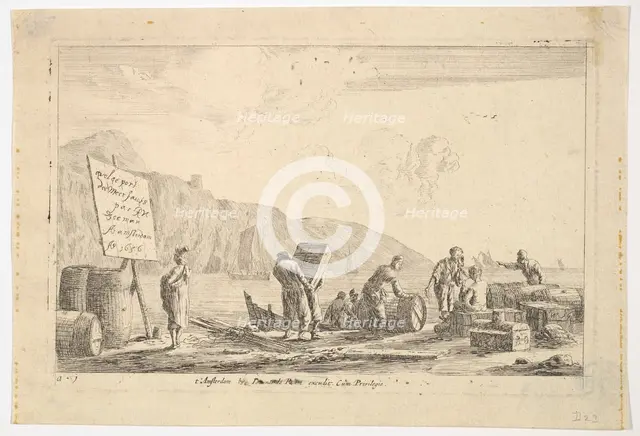 Seaport Scene, 17th century. Creator: Reinier Zeeman.