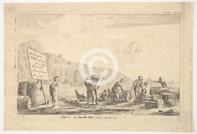 Seaport Scene, 17th century. Creator: Reinier Zeeman.